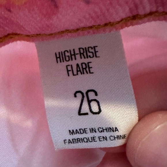 BDG Urban Outfitters pink rose high rise flare jeans size 26 - Picture 5 of 6